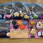 【オーダー品】指先遊びシート　くじらファスナー&いろいろセット