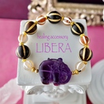 アメジスト象のブレスレット 