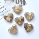 【送料無料】アンティーク風　カボション　セット　ハンドメイド　レジンパーツ　ハート　貼り付けパーツ　アクセサリーパーツ　ドライフラワー