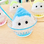 【SALE】クジラ？のくぅたんぬいぐるみ　カキ氷💙ver. 