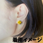 【美濃焼きタイル】ピアス⭐︎ノンホールピアス