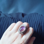 ametrine / talisman ring #マクラメリング#