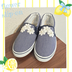 thank you価格♡【M/L】ストライプフラワースリッポン♪