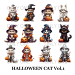 HALLOWEEN CAT Vol.1 フレークシール