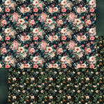 【10枚】Fall Flowers🌼ペーパー💚Dark Green