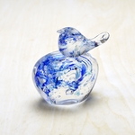小鳥オーナメント（青）
