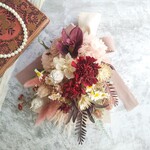 【新春価格】Swag bouquet ＜rouge dior＞＊スワッグ＊春＊冬＊ブーケ＊壁掛け＊プリザーブドフラワー＊お花＊ギフト＊記念日＊結婚祝い＊お誕生日祝い＊玄関＊還暦祝い＊新年