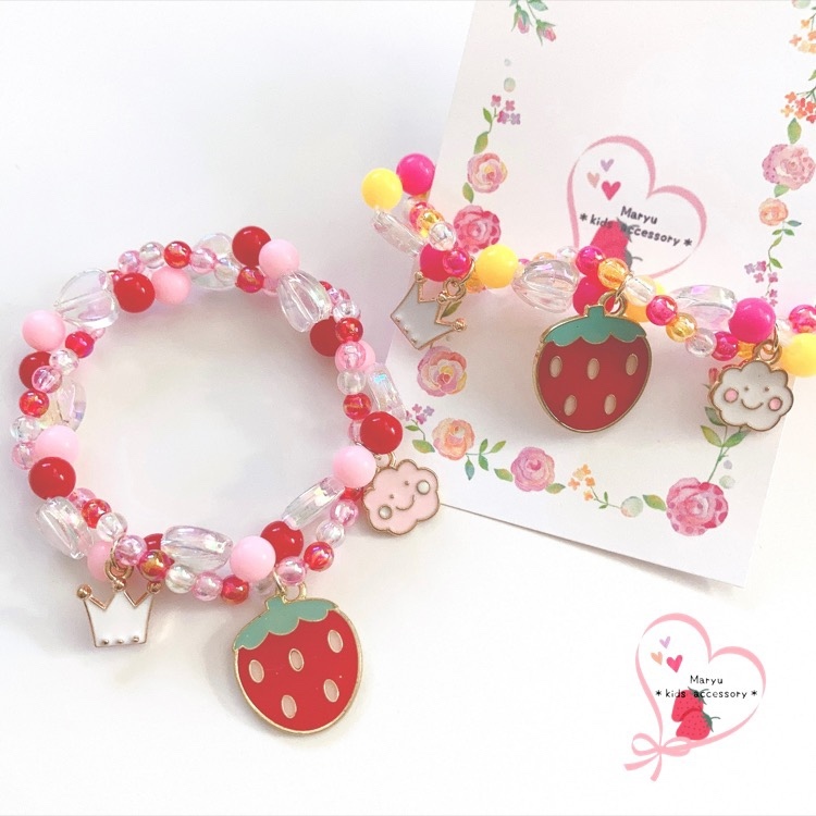 ぽんぽんさま♡専用　イヤリング・ブレスレット さくらんぼ イヤリング レッド アクセサリー ハンドメイド