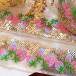 NO.4087🇮🇳刺繍リボン