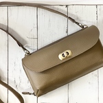 anpanthi3様専用＊レザーお財布ポシェットLサイズ＊トープ