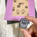 ☆消しゴムはんこ☆ レジ袋くん　ハロウィンはんこ