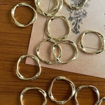 ７３) 10個/17mm/gold/サークルパーツ