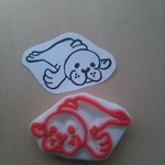 消しゴムはんこ【ハワイアンモンクシール】