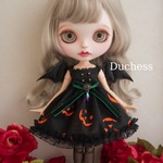 ブライス服 アウトフィット 洋服 ハロウィンジャックオーランタンワンピ