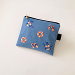 【夏季限定】夏の海の刺繍ポーチ　夕焼けカラー【14cmファスナー使用】