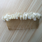 白シェルヘアコーム大