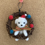 マルチーズのオーナメントリース🎄