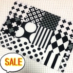  【SALE】25cm✖️35cm ランチョンマット☆モノトーン パッチワーク風