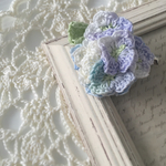 まぁるい紫陽花のクリップ&ブローチ