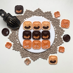 Autumnカラー　フラワーカップ　オレンジ　シーリングスタンプシール
