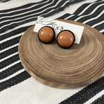 terracotta ×black ピアス・イヤリング