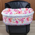 送料込み♪うさぎとぞうさん♪サイズ68cm×34cm♪ペットカート あごのせクッション&すきまクッション ふちカバー