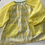 ✳︎スモック ミモザ柄　イエロー　女の子　入学　入園