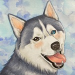 (再販18)手描きの小さなペット似顔絵。