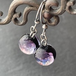 ＊蓄光 ホタルガラス 10mm＊ホタルガラスピアス/ステンレスピアス/金属アレルギー対応