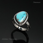 【saway04様オーダーメイド品】モレンシーターコイズ リング / Morenci Turquoise
