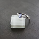 タンザナイト　ミルリーフCZリング　SILVER925