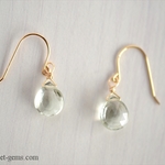 14kgf グリーンアメジスト  ピアス/イヤリング