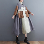 秋  春  受注製作  可愛いお洒落    ゆったり着こなす ワンピース 