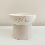 名入りペットフードボウルM【グレージュ】 / Pet food-bowl with name Medium 【gray】