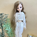 白　レースアップ　ニット　トップス　ピュアニーモ　リカちゃん　コート　アウター　ワンピース　ブルゾン