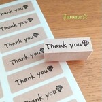 文字ミニはんこ(Thank youダイヤ)