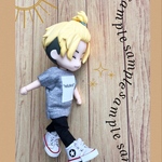 ねんどろいどどーる　服　少し丈の長い　プリント　Tシャツ　& ズボン　no.50