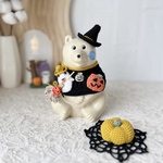 再販②しろくま貯金箱 ハロウィン🎃4点セット イエロー