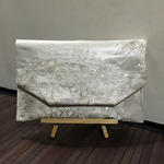 唐花文様のクラッチバッグ　着物（帯）リメイク
