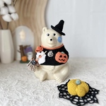 再販②しろくま貯金箱 ハロウィン🎃4点セット オレンジ