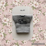 ねんどろいどどーる　服　少し丈の長い　白色プリント　Tシャツ　no.41