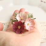 sale20%off 布花　小さなコスモスブローチ　945
