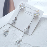 ＜new color＞ glas flower ピアス/イヤリング