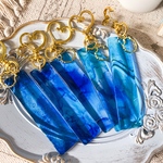 【名入れ可】水面 レクタングル💎唯一無二のブルーを持ち歩いて🫧落ちる影が美しい‥💙🫧