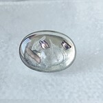 No.18 銀の雫  帯留め 天然石(マニカラン水晶)使用 レジン