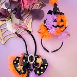 ハロウィン🎃カチューシャ&チョーカーセット👻🎃オレンジ　パープル④🧡candypop & ピアーチェ💜 撮影用💖