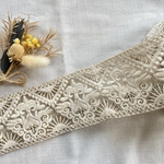 281  インド刺繍リボン【ベージュ】