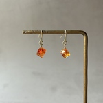 ◉金具が選べる♪ガラスの煌めきQullet 《サニーオレンジ》
