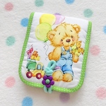 お客様お取り置き中　　　　レトロ*＊cute animal's  A7メモ帳布製カバー(メモ帳付き)