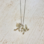 【2つつけたい方はこちら】イニシャルネックレス（おまかせチャーム付き）